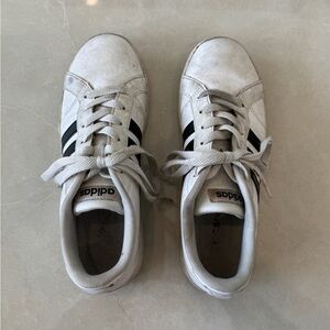 Adidas Classic White and Black Trainers